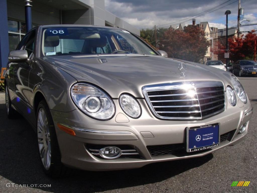 2008 E 350 4Matic Sedan - Pewter Metallic / Cashmere photo #4