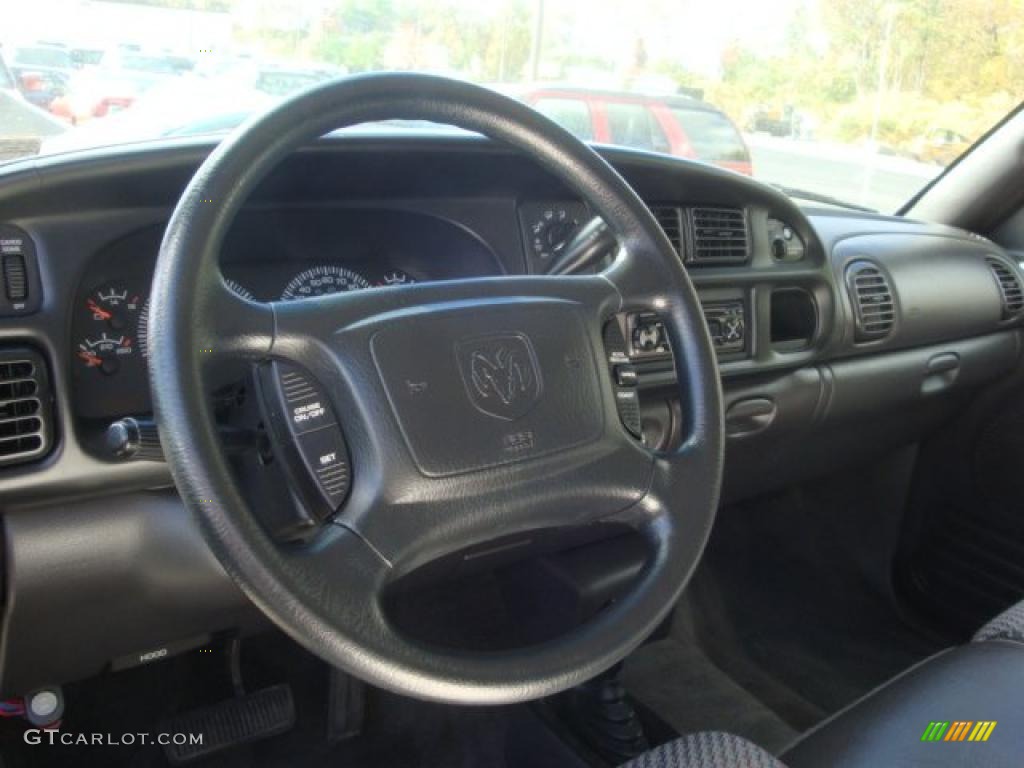 2001 Ram 1500 ST Club Cab 4x4 - Graphite Gray Metallic / Agate photo #9