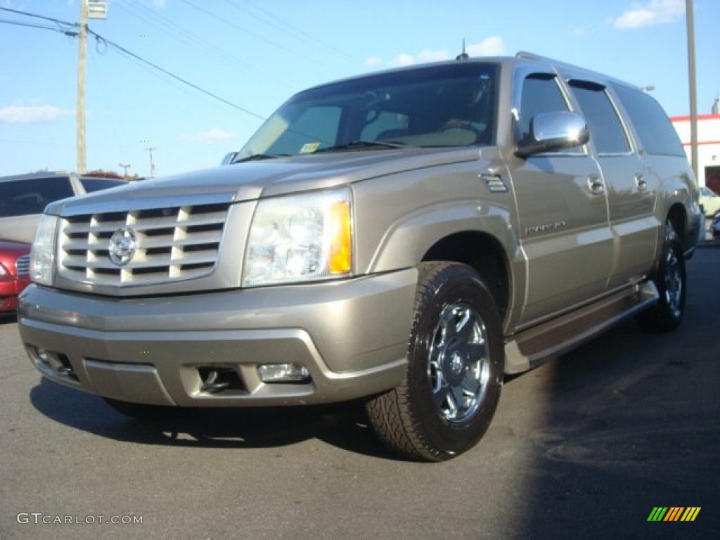 2003 Escalade ESV AWD - Silver Sand / Shale photo #1