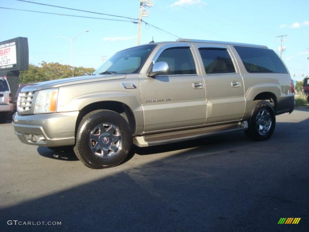 2003 Escalade ESV AWD - Silver Sand / Shale photo #2