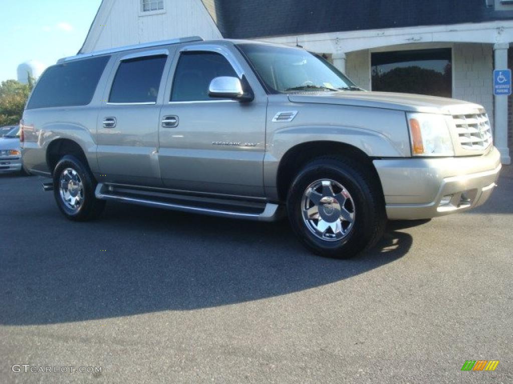 2003 Escalade ESV AWD - Silver Sand / Shale photo #5