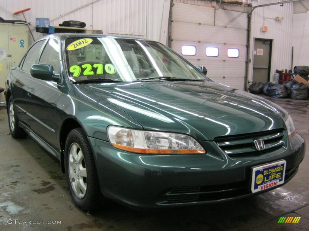 2002 Accord SE Sedan - Noble Green Pearl / Ivory photo #17