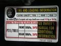 2004 Chevrolet Tracker 4WD Info Tag
