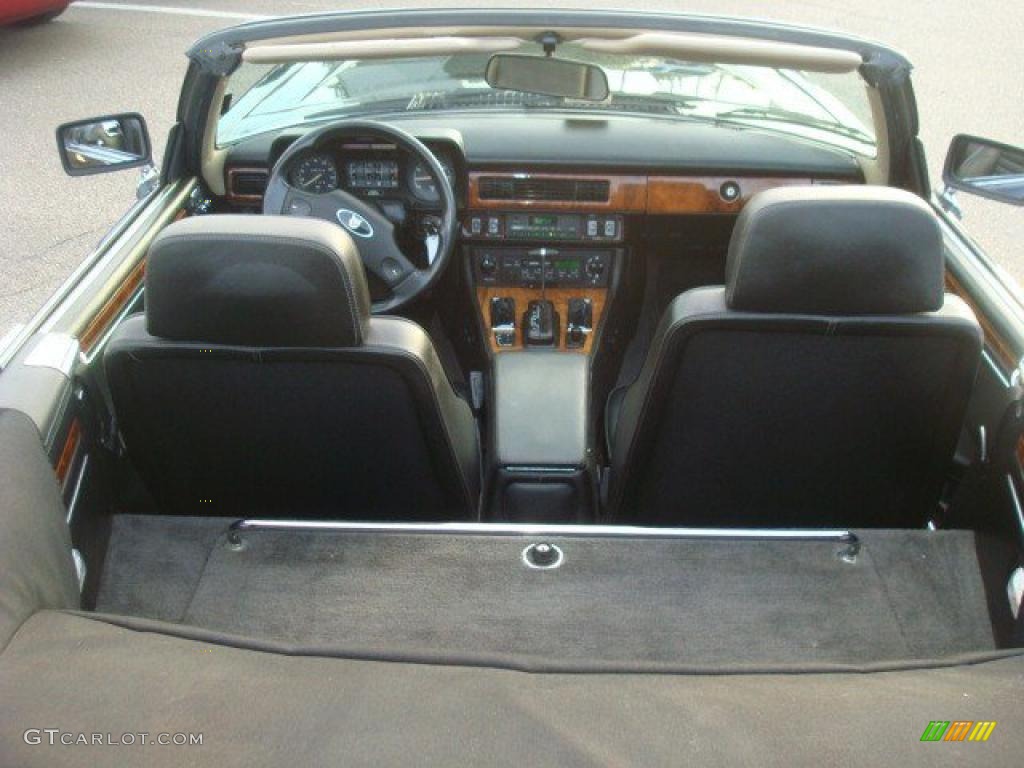 Black Interior 1989 Jaguar XJ XJS V12 Convertible Photo #38596522
