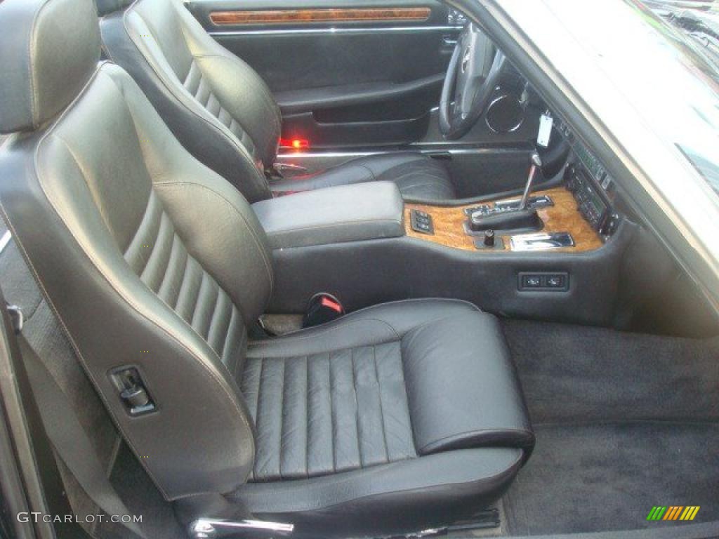 Black Interior 1989 Jaguar XJ XJS V12 Convertible Photo #38596557