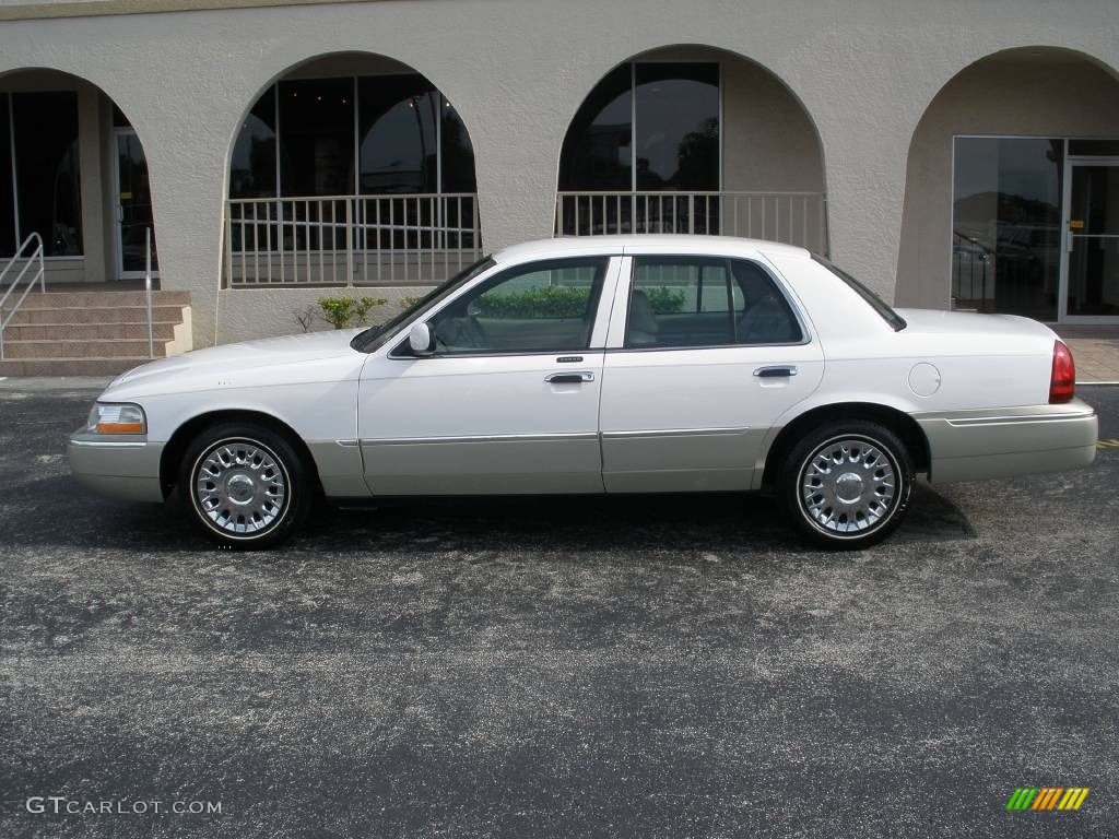 Vibrant White Mercury Grand Marquis