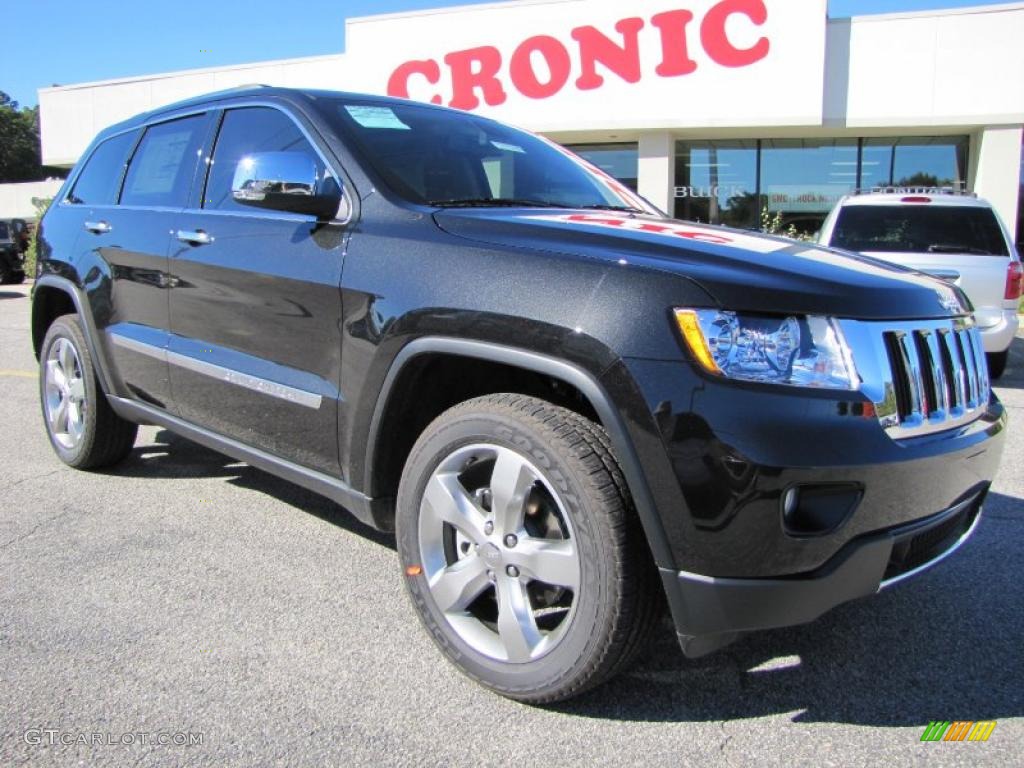 2011 Grand Cherokee Limited - Brilliant Black Crystal Pearl / Black/Light Frost Beige photo #1