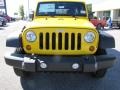 2011 Detonator Yellow Jeep Wrangler Unlimited Sport 4x4  photo #2