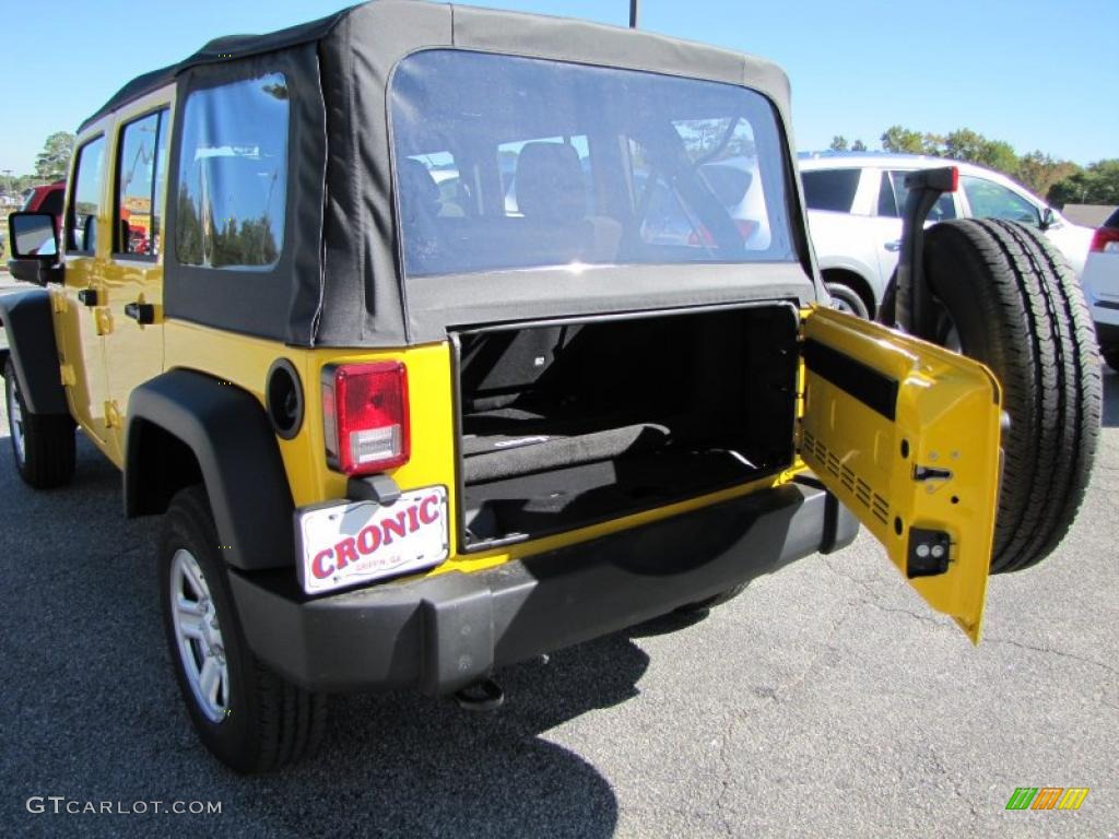 2011 Wrangler Unlimited Sport 4x4 - Detonator Yellow / Black photo #14