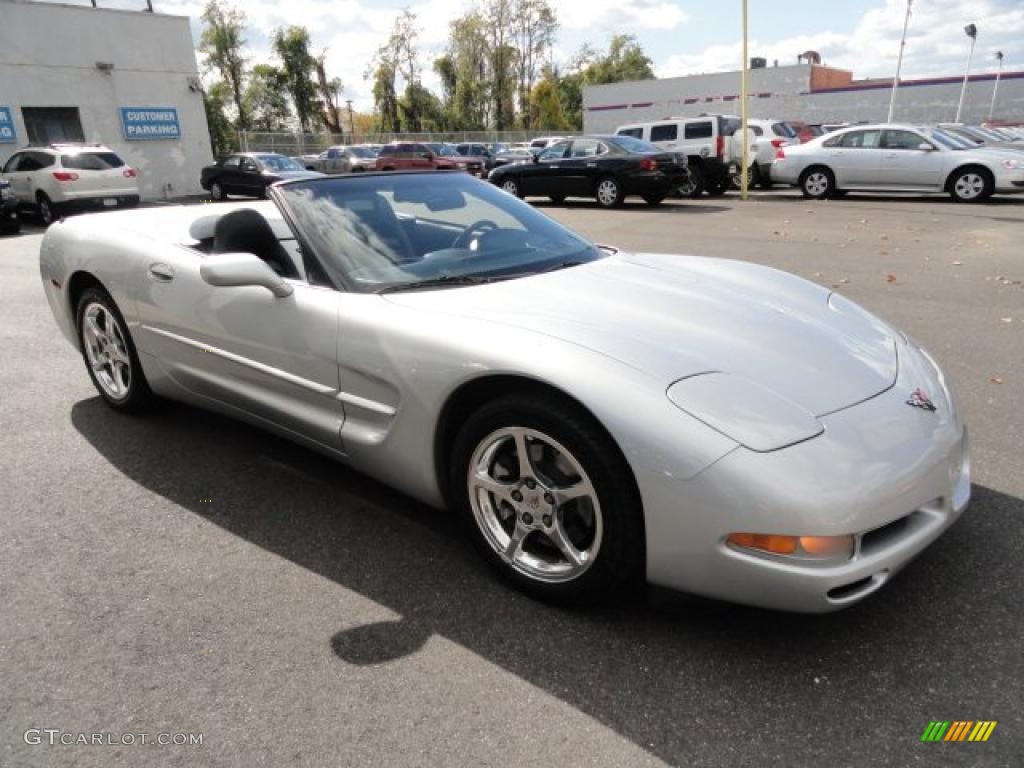 Quicksilver Metallic 2002 Chevrolet Corvette Convertible Exterior Photo #38603365