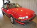Victory Red 1991 Pontiac Sunbird LE Coupe