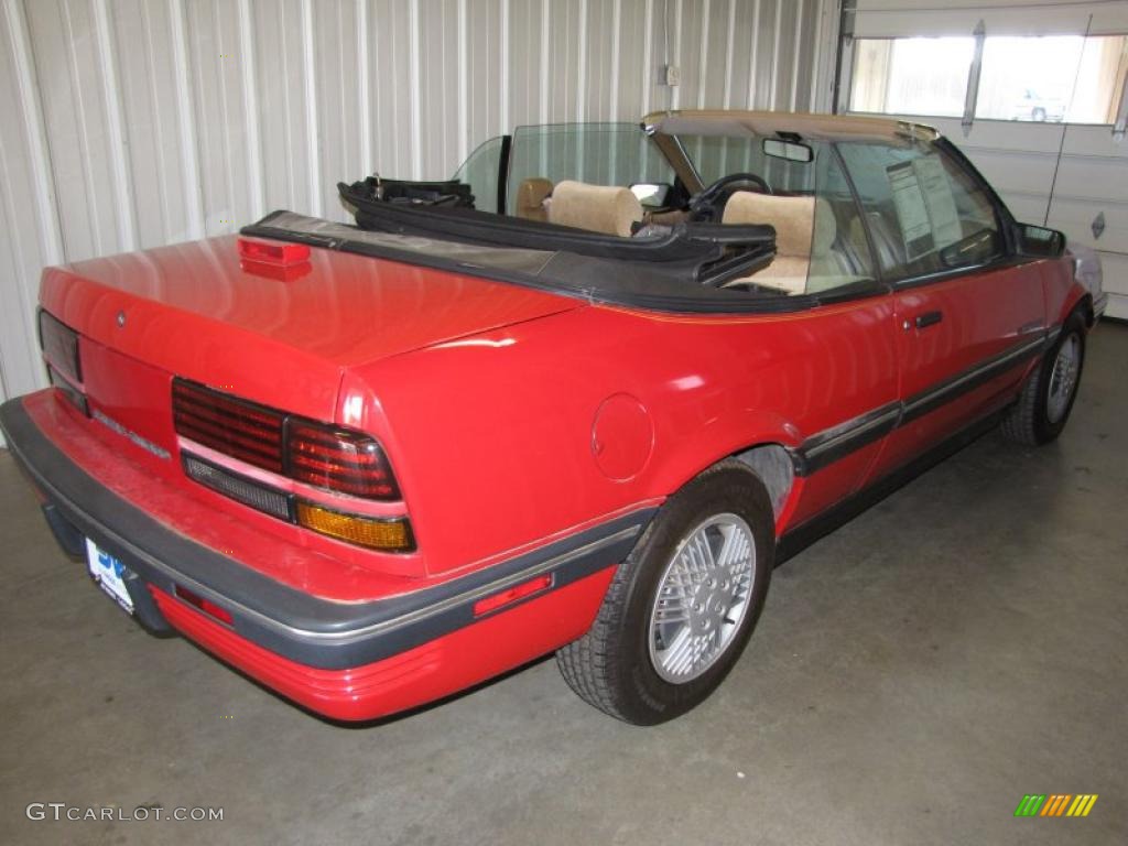 1991 Sunbird LE Coupe - Victory Red / Beige photo #3