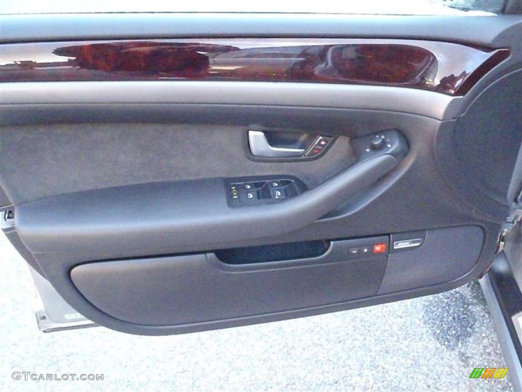 2006 Audi A8 4.2 quattro Black Door Panel Photo #38605533