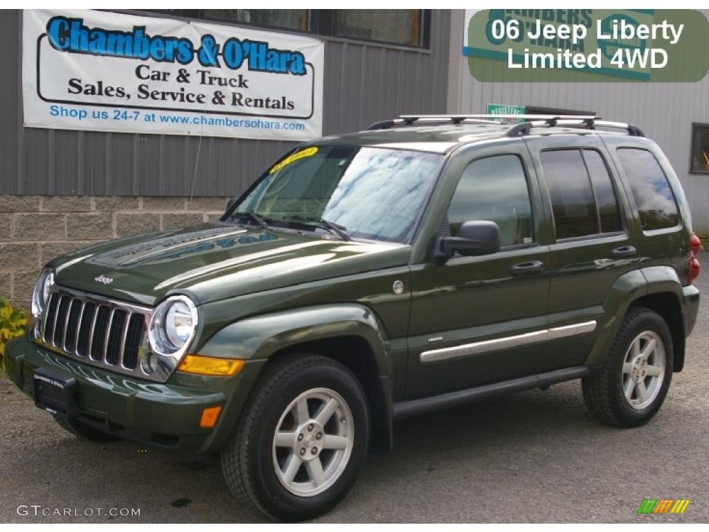 2006 Liberty Limited 4x4 - Jeep Green Metallic / Dark Khaki/Light Graystone photo #1