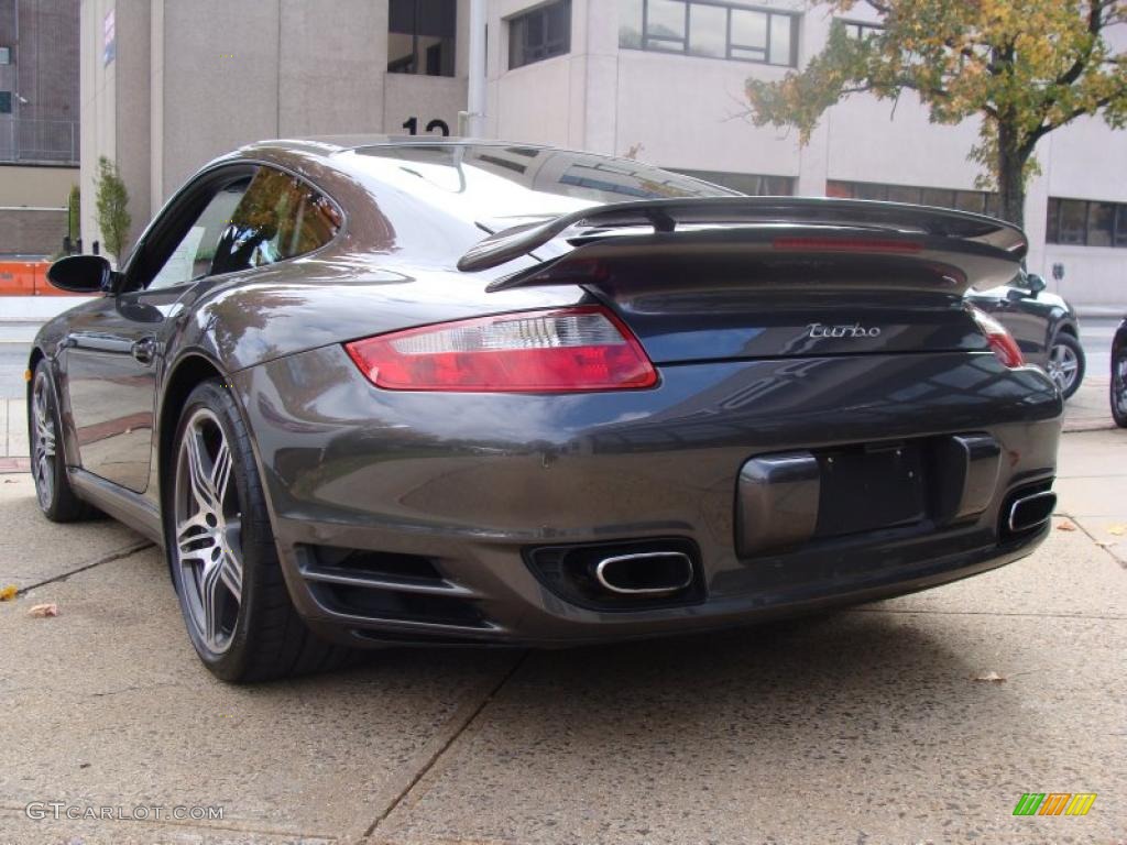 2007 911 Turbo Coupe - Slate Grey Metallic / Black photo #5