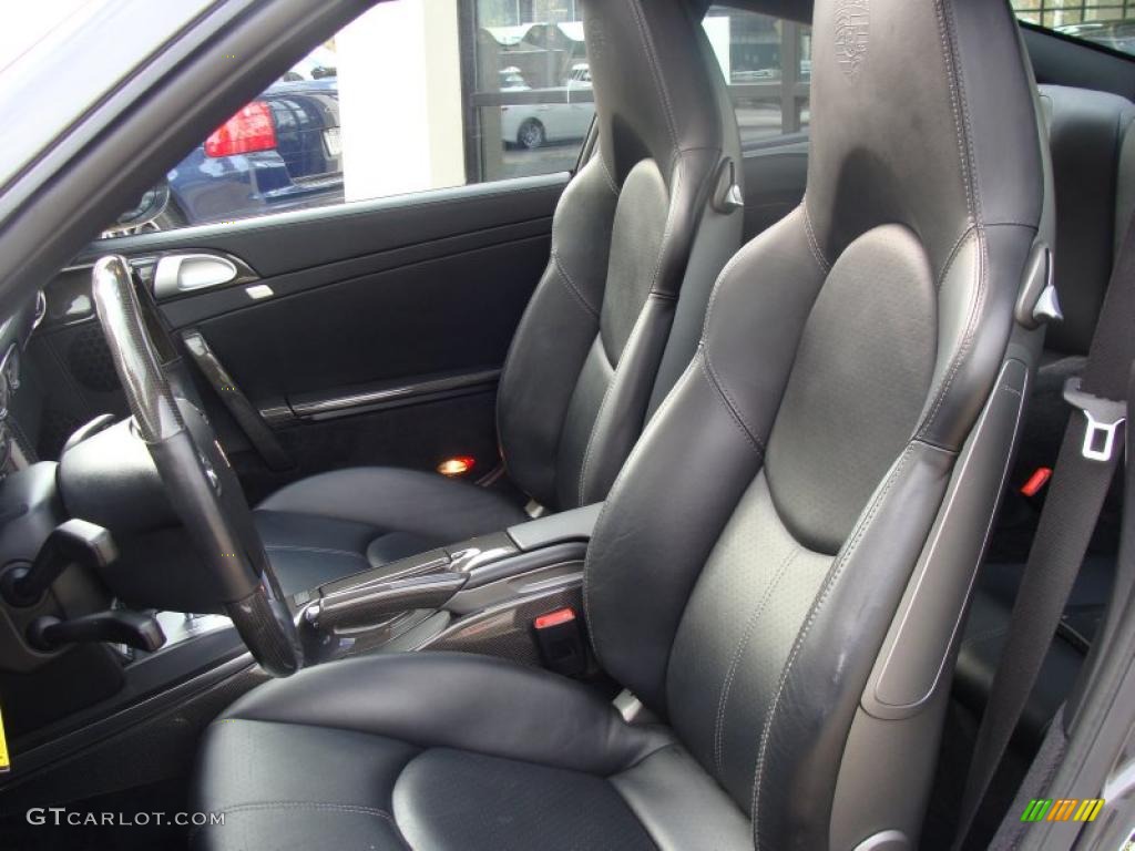 Black Interior 2007 Porsche 911 Turbo Coupe Photo #38606389