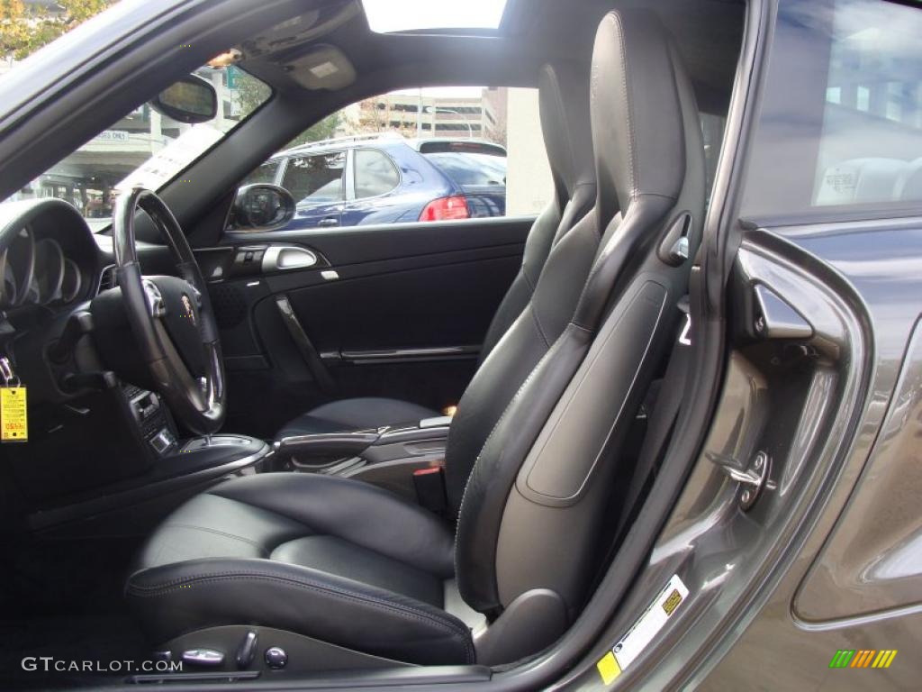 2007 911 Turbo Coupe - Slate Grey Metallic / Black photo #10