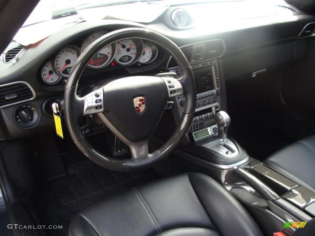 2007 911 Turbo Coupe - Slate Grey Metallic / Black photo #12