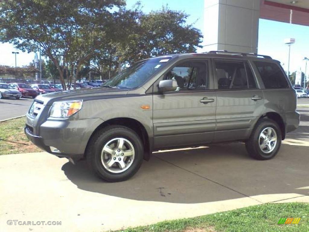 2007 Pilot EX 4WD - Nimbus Gray Metallic / Gray photo #18