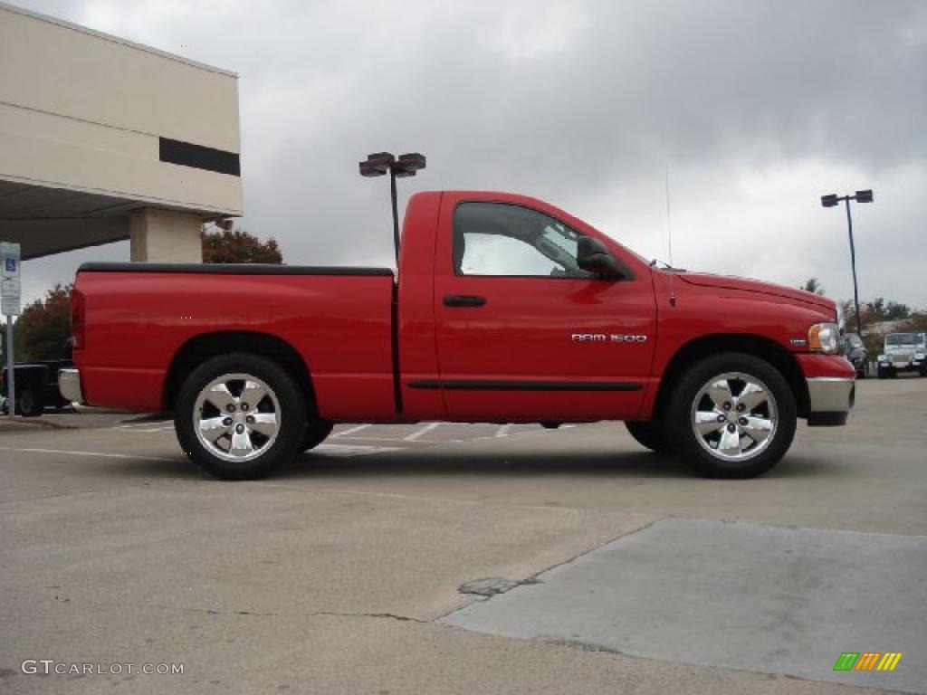 2005 Ram 1500 SLT Regular Cab - Flame Red / Dark Slate Gray photo #2