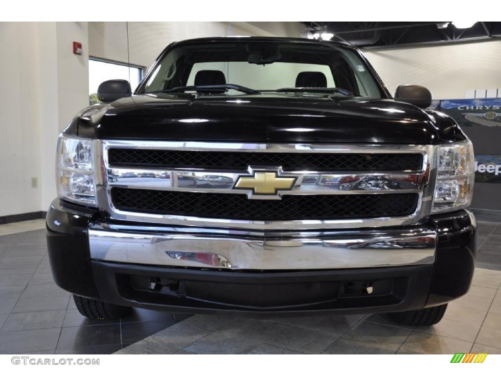 2008 Silverado 1500 LS Regular Cab - Black / Dark Titanium photo #5