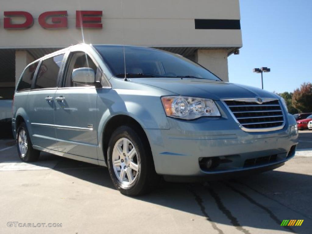2008 Town & Country Touring Signature Series - Clearwater Blue Pearlcoat / Medium Slate Gray/Light Shale photo #1