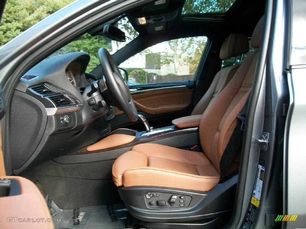Saddle Brown Interior 2011 BMW X6 xDrive50i Photo #38609969