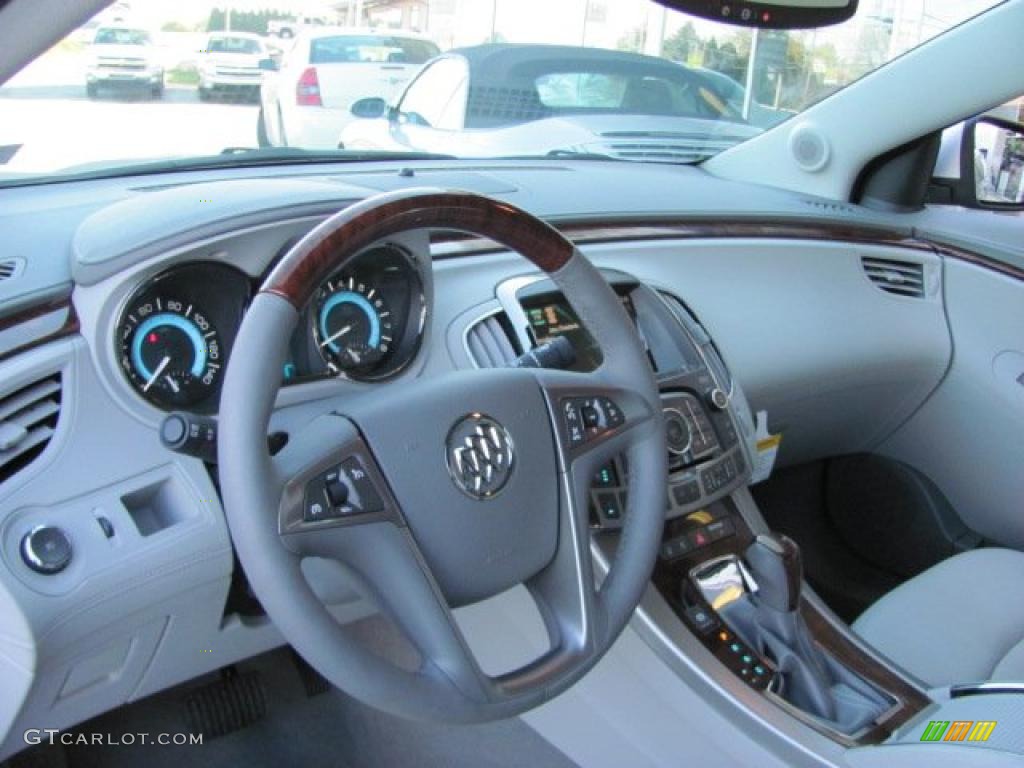 2010 Buick LaCrosse CXL AWD Dark Titanium/Light Titanium Steering Wheel Photo #38610525