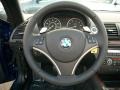 Beige Boston Leather 2010 BMW 1 Series 128i Convertible Steering Wheel