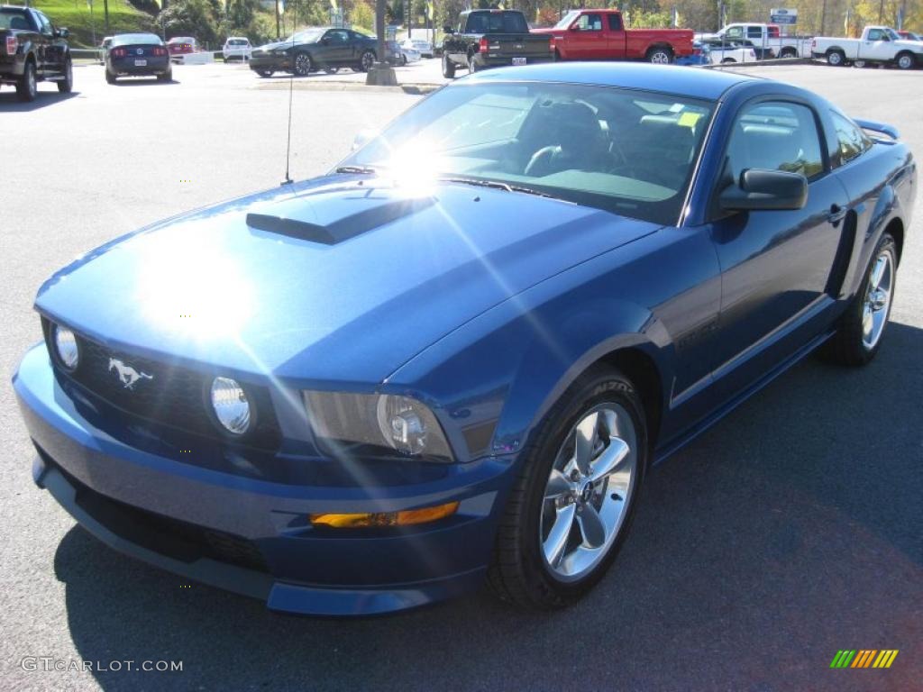 2008 Mustang GT/CS California Special Coupe - Vista Blue Metallic / Charcoal Black/Dove photo #2