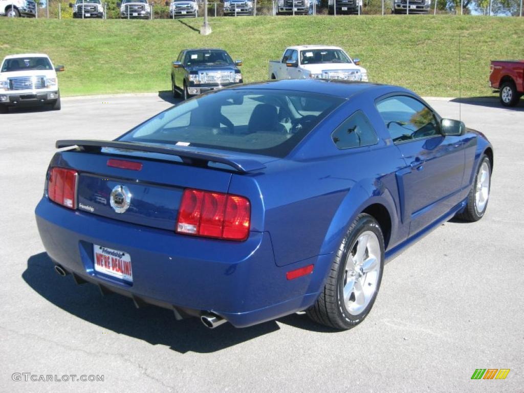 2008 Mustang GT/CS California Special Coupe - Vista Blue Metallic / Charcoal Black/Dove photo #6