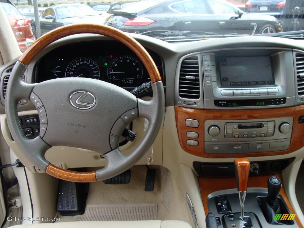 2005 Lexus LX 470 Ivory Dashboard Photo #38612089