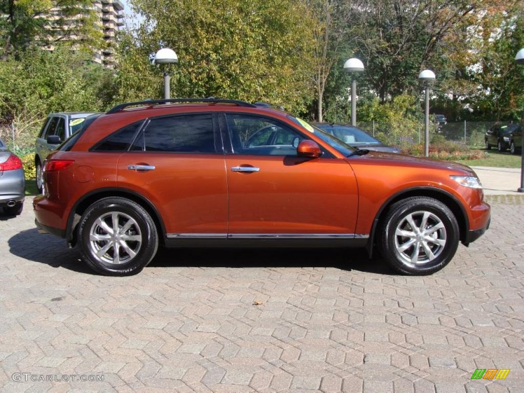 2008 FX 35 AWD - Autumn Copper Metallic / Brick photo #7