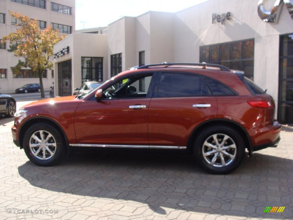 2008 FX 35 AWD - Autumn Copper Metallic / Brick photo #16