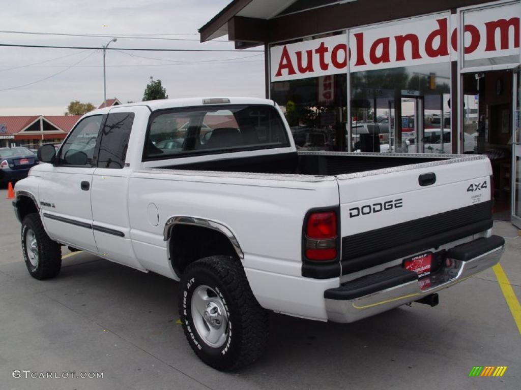 2001 Ram 1500 SLT Club Cab 4x4 - Bright White / Agate photo #5