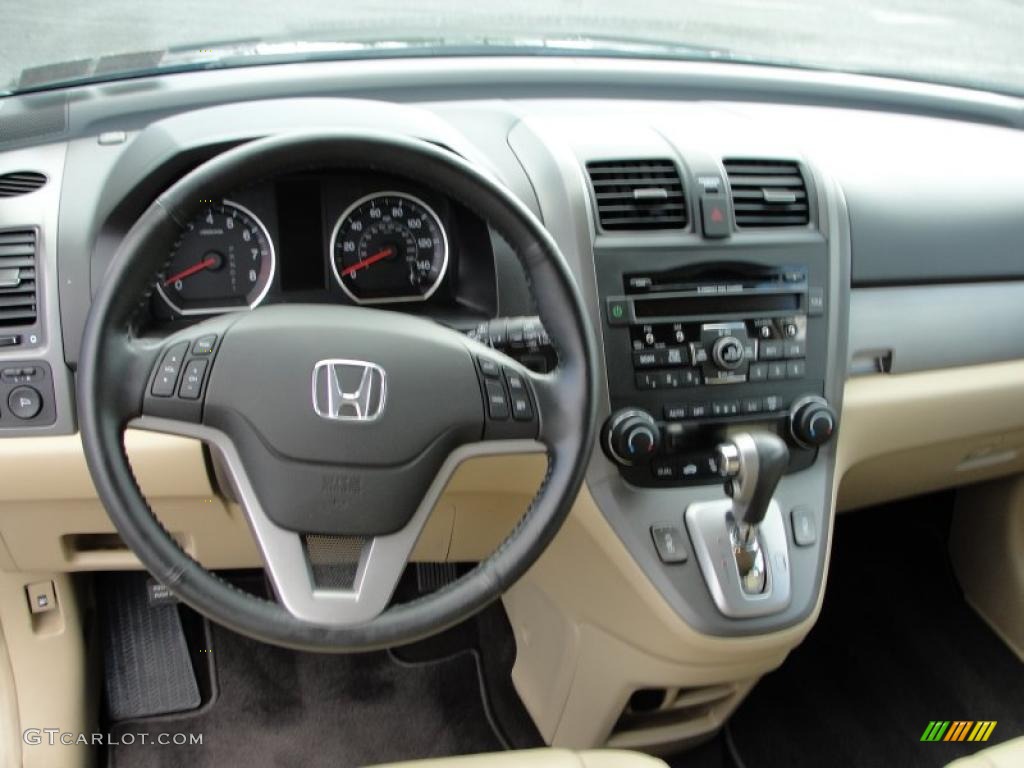 2010 Honda CR-V EX-L AWD Ivory Dashboard Photo #38613277
