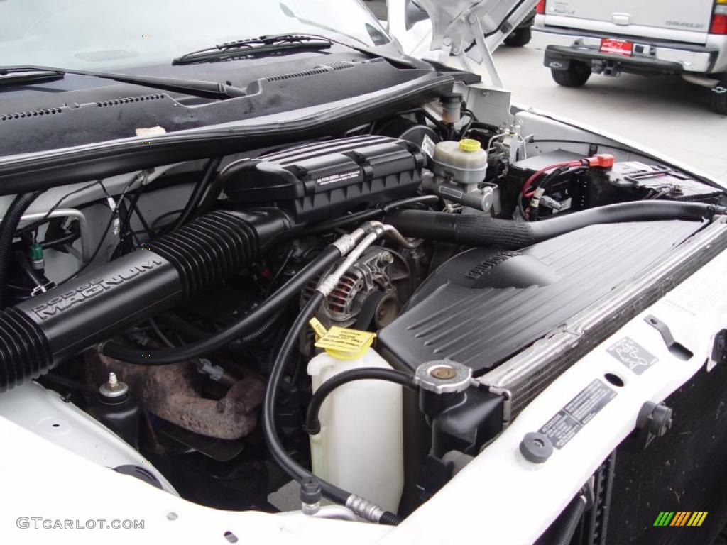 2001 Dodge Ram 1500 SLT Club Cab 4x4 5.2 Liter OHV 16-Valve V8 Engine Photo #38613378