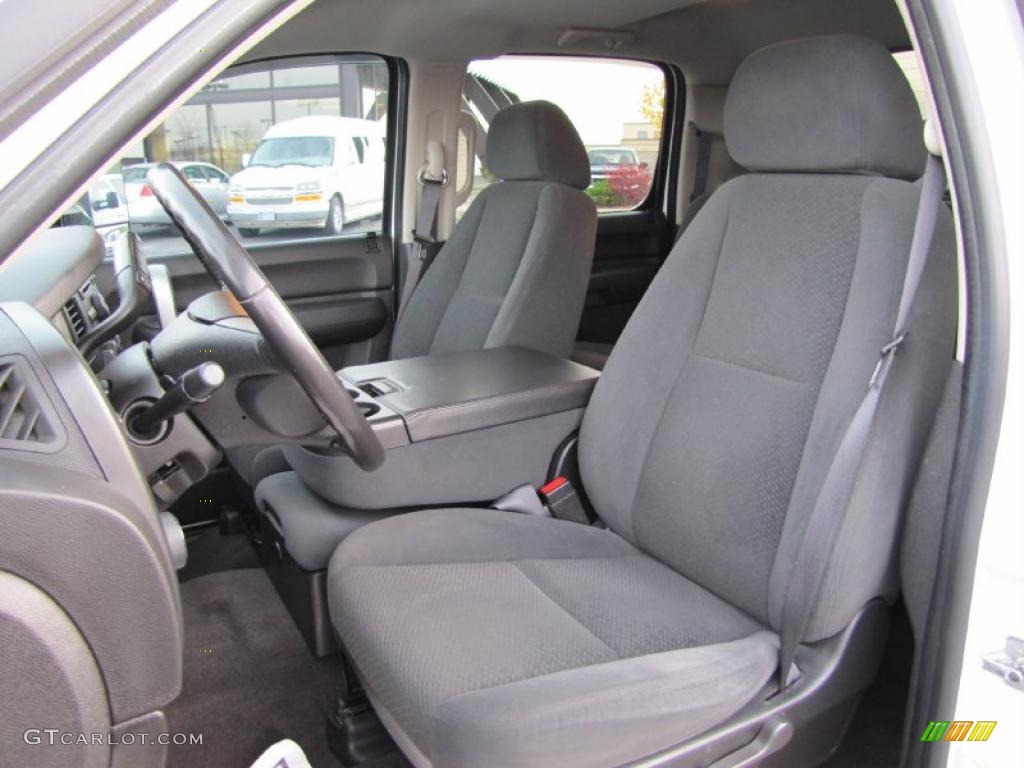 Ebony Black Interior 2008 Chevrolet Silverado 2500HD LT Crew Cab 4x4 Photo #38613962