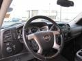 Ebony Black Steering Wheel Photo for 2008 Chevrolet Silverado 2500HD #38613994