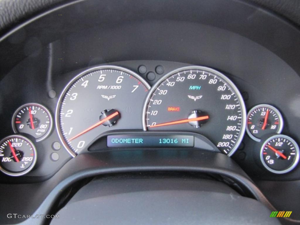 2008 Chevrolet Corvette Coupe Gauges Photo #38614279