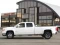 Summit White - Sierra 3500HD SLT Crew Cab 4x4 Dually Photo No. 1