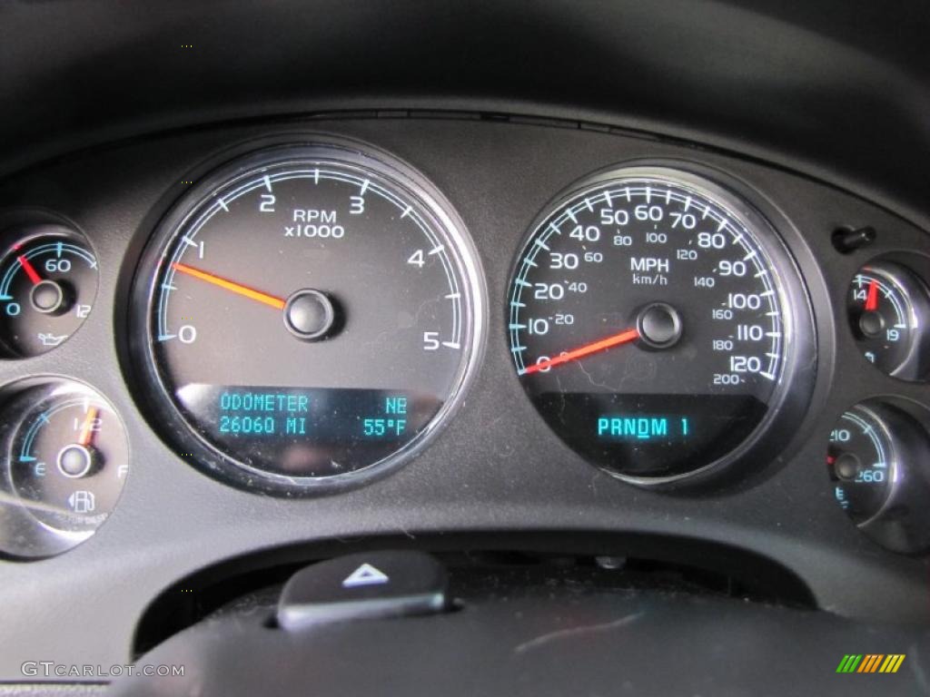 2009 GMC Sierra 3500HD SLT Crew Cab 4x4 Dually Gauges Photo #38614674
