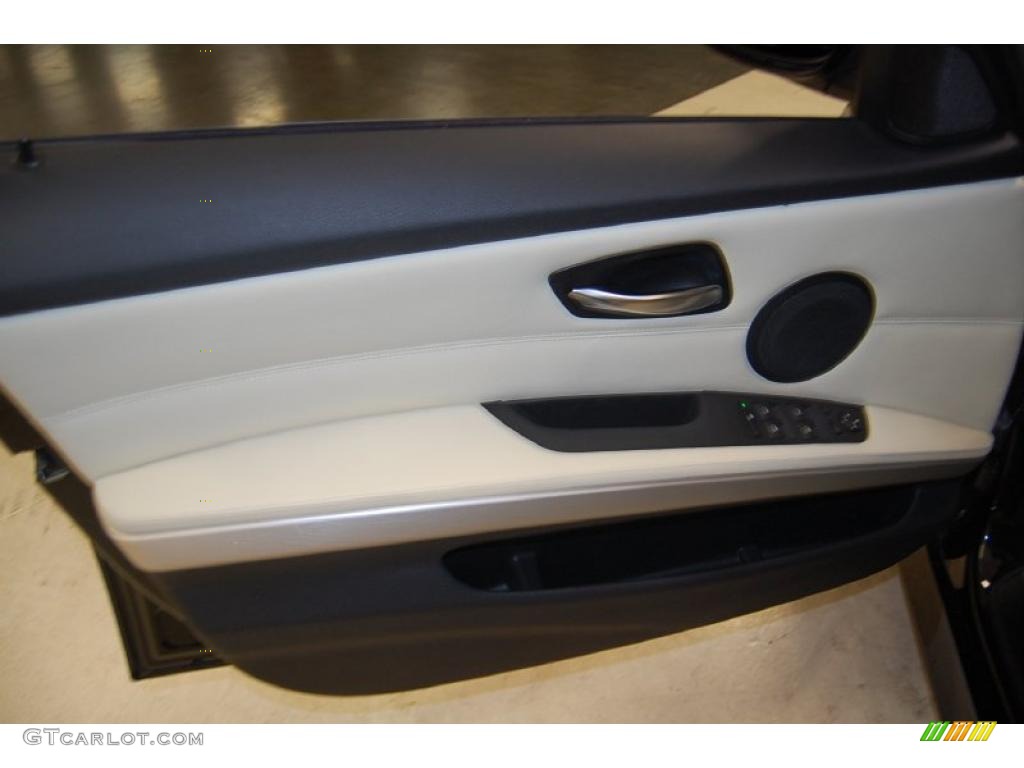 2008 BMW 3 Series 328i Sedan Oyster Door Panel Photo #38617026