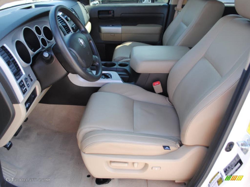 2008 Tundra SR5 CrewMax - Super White / Beige photo #16