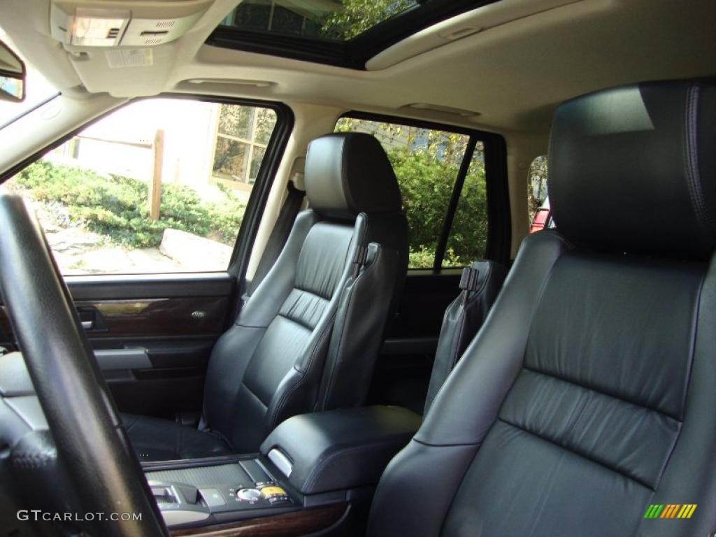 Ebony Black Interior 2008 Land Rover Range Rover Sport HSE Photo #38618286