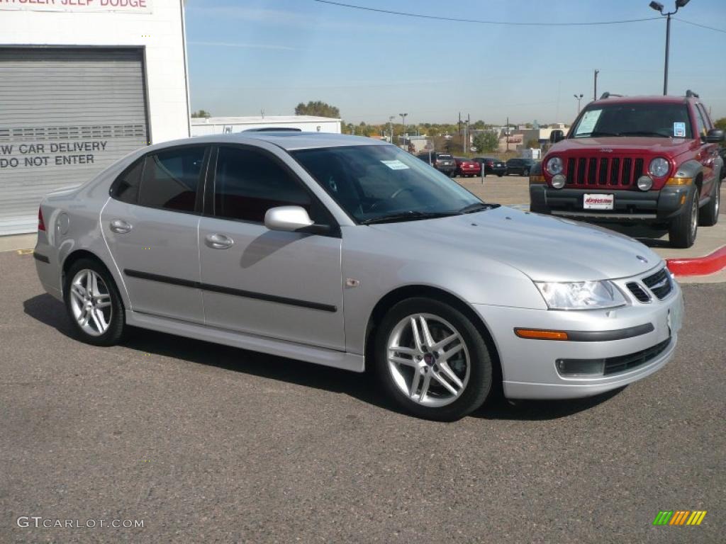 Silver Metallic 2007 Saab 9-3 2.0T Sport Sedan Exterior Photo #38618664