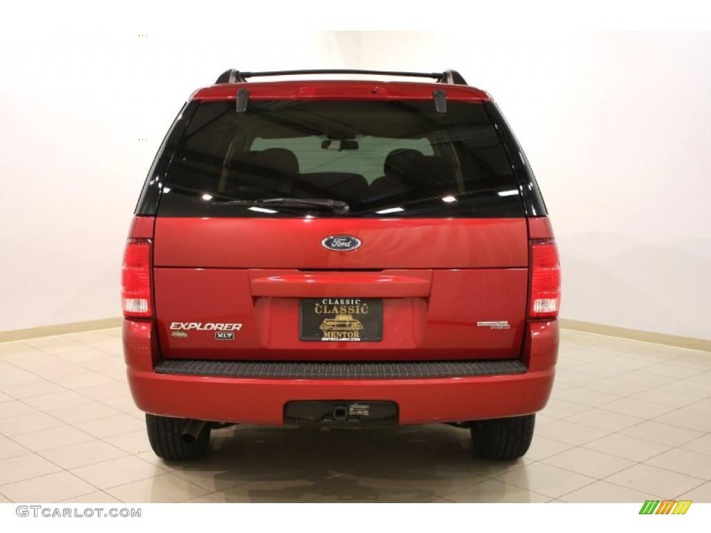 2005 Explorer XLT 4x4 - Redfire Metallic / Medium Parchment photo #6