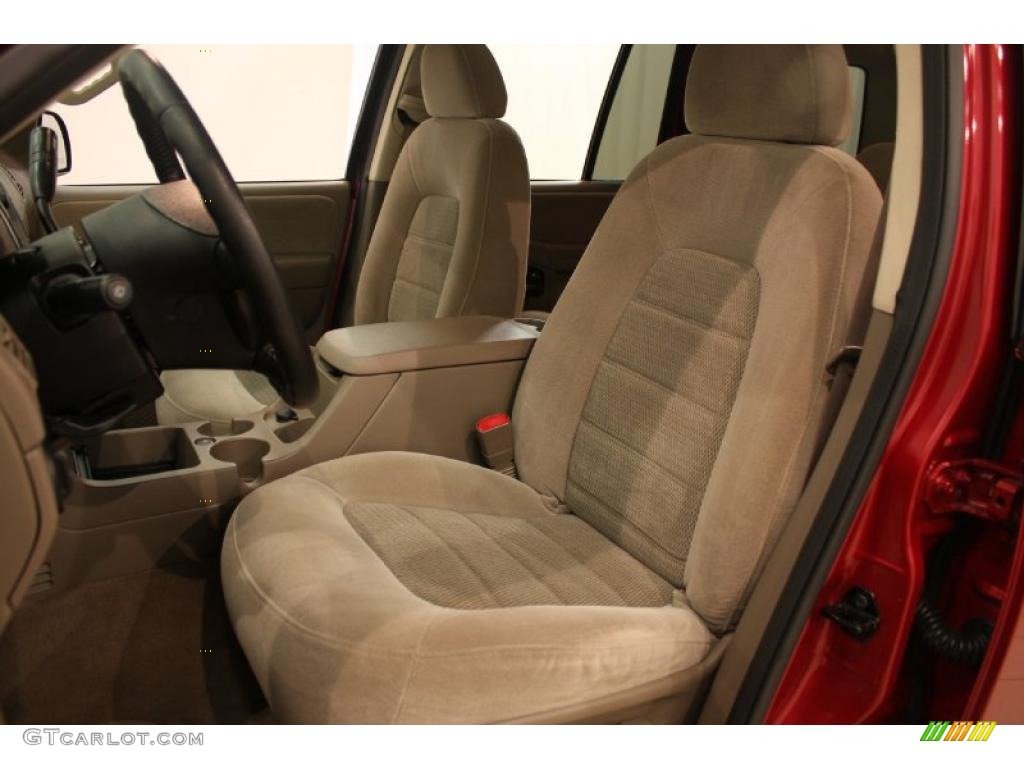 2005 Explorer XLT 4x4 - Redfire Metallic / Medium Parchment photo #10