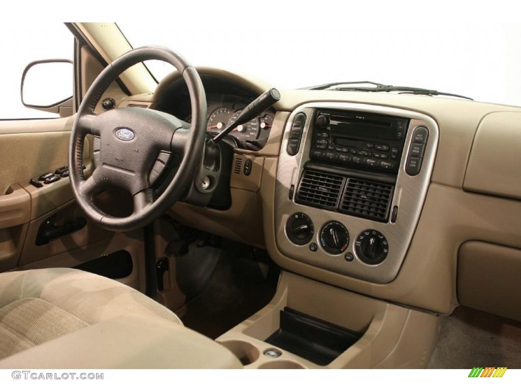 2005 Explorer XLT 4x4 - Redfire Metallic / Medium Parchment photo #16