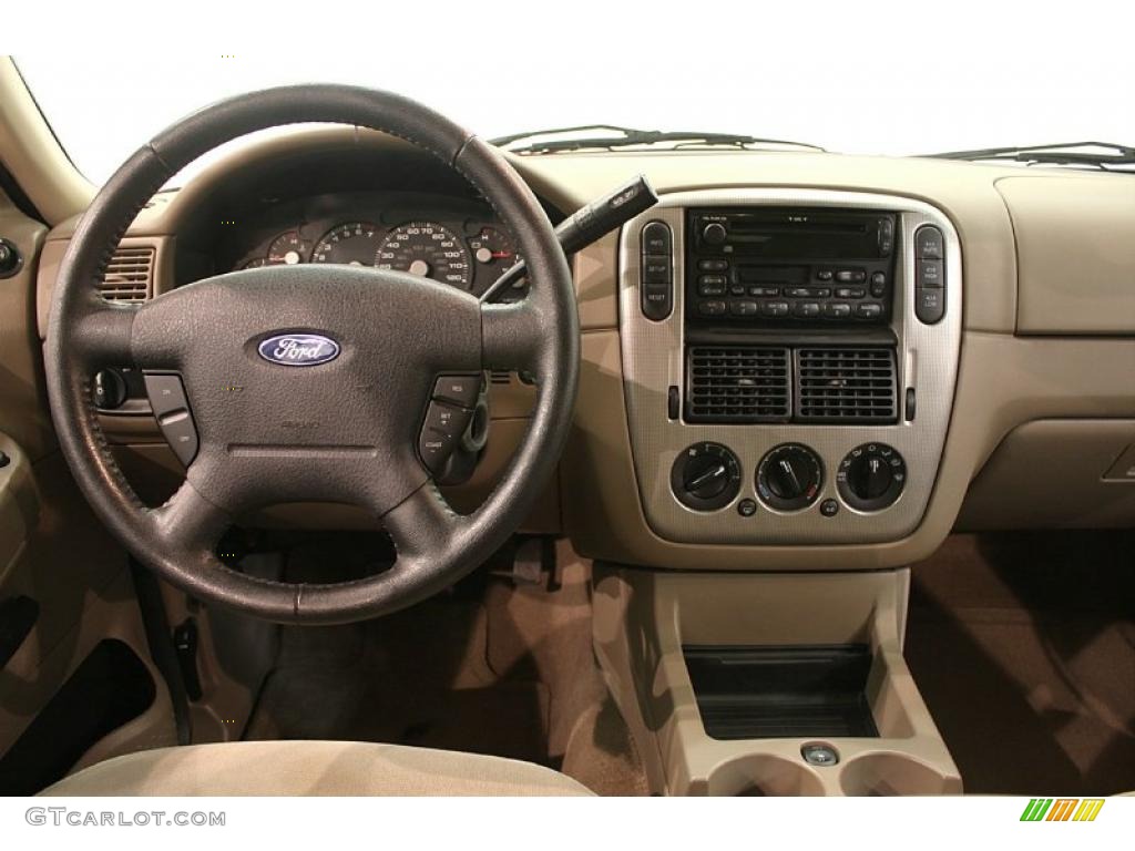 2005 Explorer XLT 4x4 - Redfire Metallic / Medium Parchment photo #20